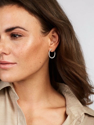 Diamanten creolen ohrringe - creolen, 28