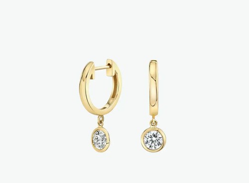 Diamant ohrringe paar creolen - ohrringe,