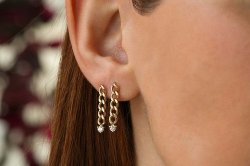 Diamant gliederketten ohrringe - diamant,