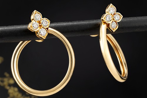 Cartier hindu floral ohrringe - hindu,